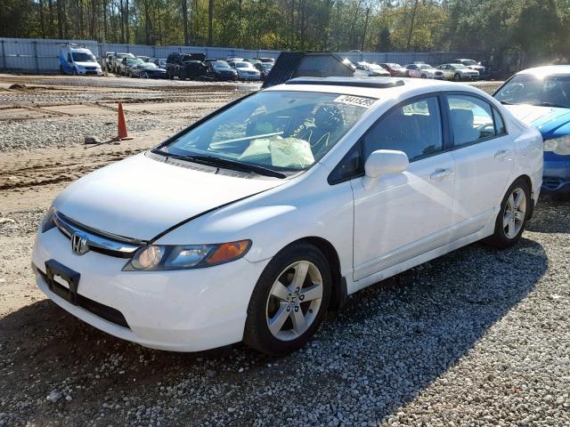 2HGFA16988H520202 - 2008 HONDA CIVIC EXL WHITE photo 2