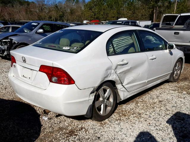 2HGFA16988H520202 - 2008 HONDA CIVIC EXL WHITE photo 4