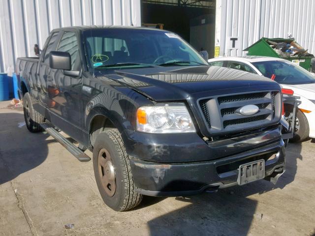 1FTRX14W66FA56361 - 2006 FORD F150 BLACK photo 1