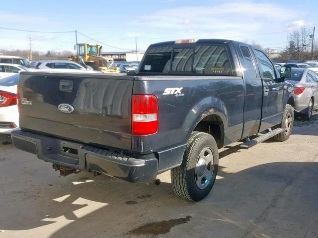 1FTRX14W66FA56361 - 2006 FORD F150 BLACK photo 4