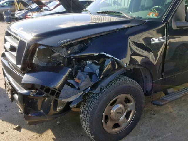 1FTRX14W66FA56361 - 2006 FORD F150 BLACK photo 9