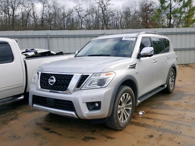 JN8AY2ND6H9010998 - 2017 NISSAN ARMADA SV SILVER photo 2