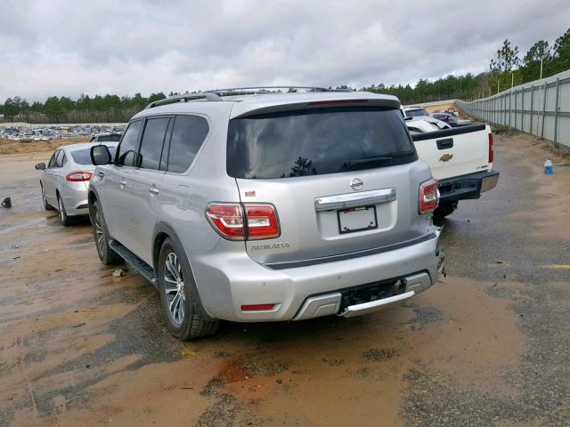 JN8AY2ND6H9010998 - 2017 NISSAN ARMADA SV SILVER photo 3