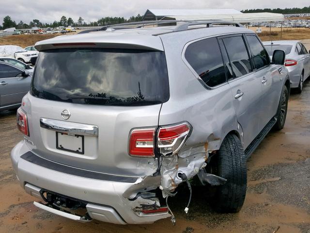 JN8AY2ND6H9010998 - 2017 NISSAN ARMADA SV SILVER photo 4