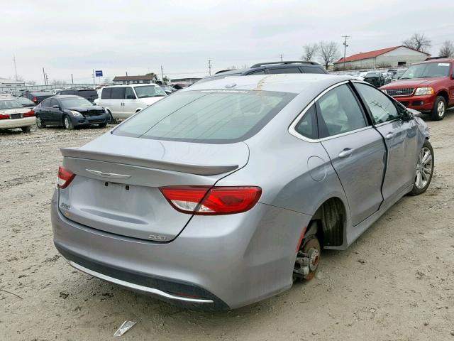 1C3CCCAB3FN607564 - 2015 CHRYSLER 200 LIMITE GRAY photo 4