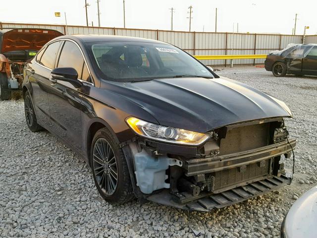 3FA6P0HD0ER141872 - 2014 FORD FUSION SE BLACK photo 1