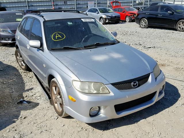 JM1BJ245321623939 - 2002 MAZDA PROTEGE PR SILVER photo 1