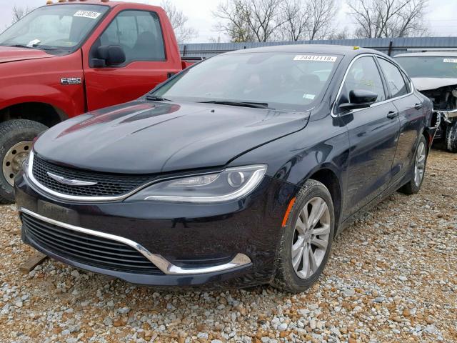 1C3CCCAB0FN674638 - 2015 CHRYSLER 200 LIMITE BLACK photo 2