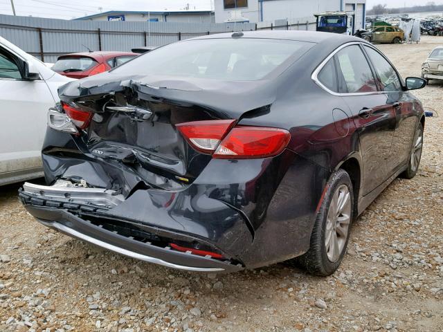 1C3CCCAB0FN674638 - 2015 CHRYSLER 200 LIMITE BLACK photo 4