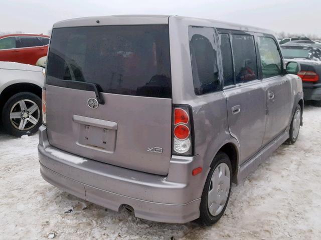 JTLKT324X50216564 - 2005 TOYOTA SCION XB Сұр фото 4