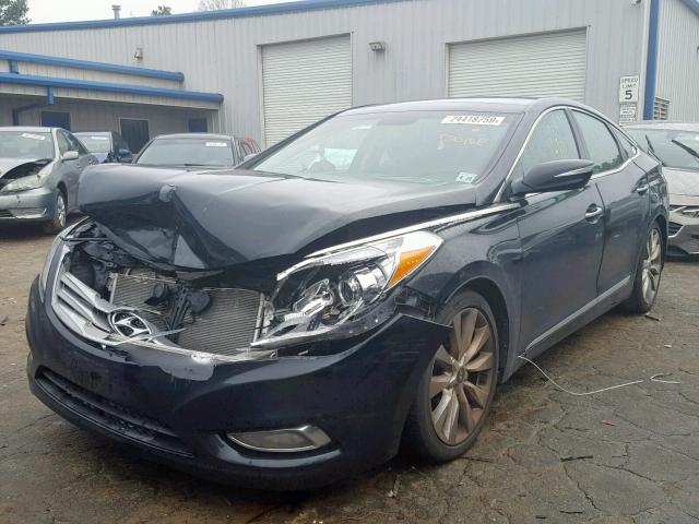 KMHFH4JG1DA262840 - 2013 HYUNDAI AZERA GLS BLACK photo 2