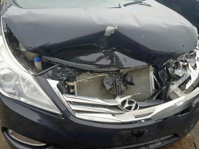 KMHFH4JG1DA262840 - 2013 HYUNDAI AZERA GLS BLACK photo 7