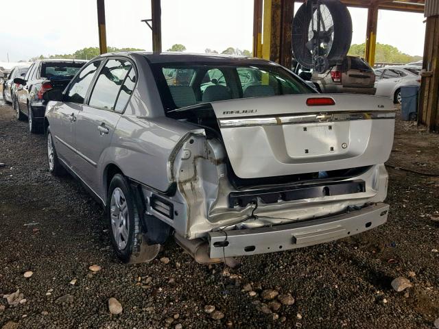 1G1ZS51F26F287468 - 2006 CHEVROLET MALIBU LS ვერცხლისფერი ფოტო 3