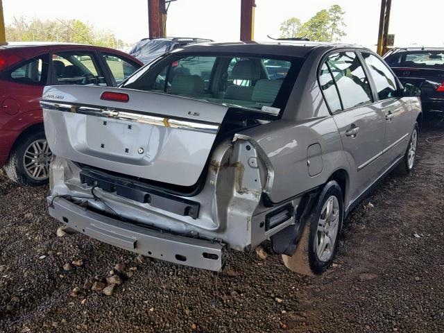 1G1ZS51F26F287468 - 2006 CHEVROLET MALIBU LS ვერცხლისფერი ფოტო 4