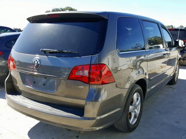 2V4RW3D12AR424559 - 2010 VOLKSWAGEN ROUTAN SE GRAY photo 4