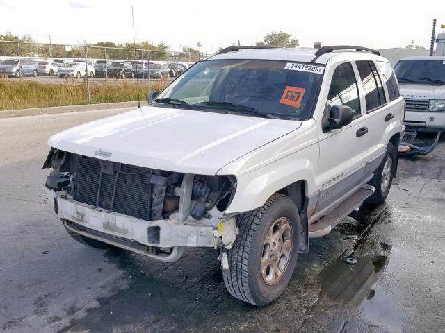 1J4GW58S5XC501582 - 1999 JEEP GRAND CHER WHITE photo 2