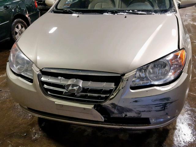 KMHDU46D98U345471 - 2008 HYUNDAI ELANTRA GL TAN photo 9