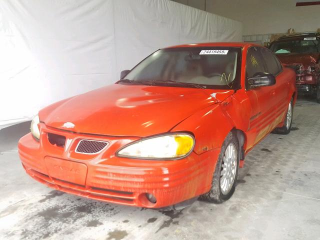 1G2NE52E6XC501811 - 1999 PONTIAC GRAND AM S RED photo 2