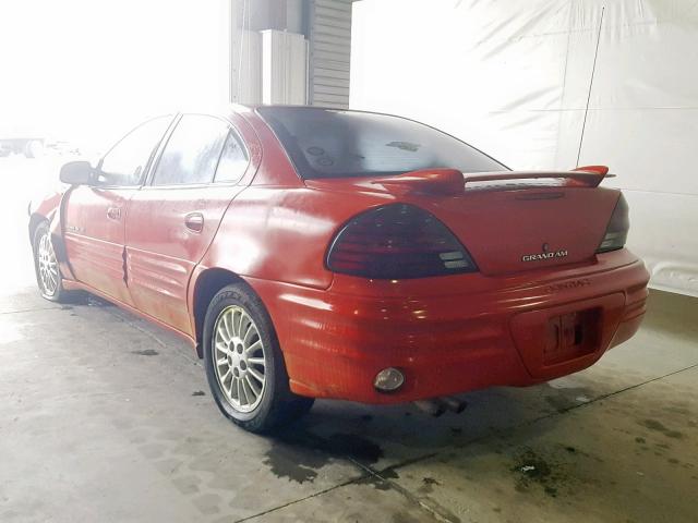 1G2NE52E6XC501811 - 1999 PONTIAC GRAND AM S RED photo 3