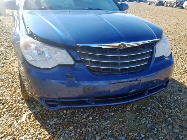 1C3BC5ED1AN156100 - 2010 CHRYSLER SEBRING TO BLUE photo 9