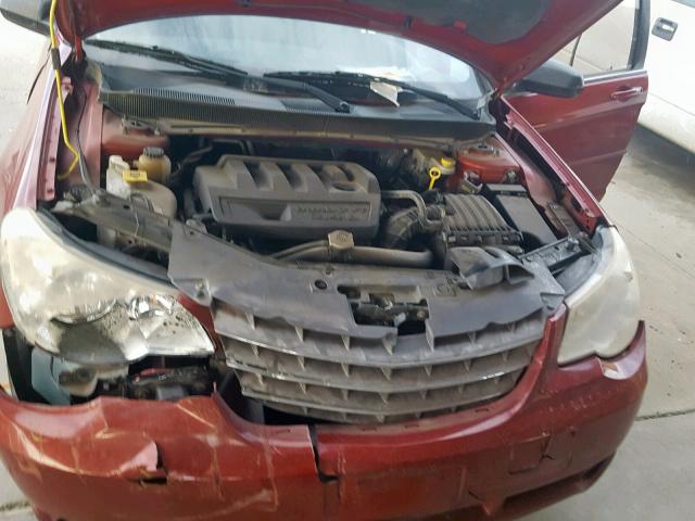 1C3CC4FB9AN157328 - 2010 CHRYSLER SEBRING TO MAROON photo 7