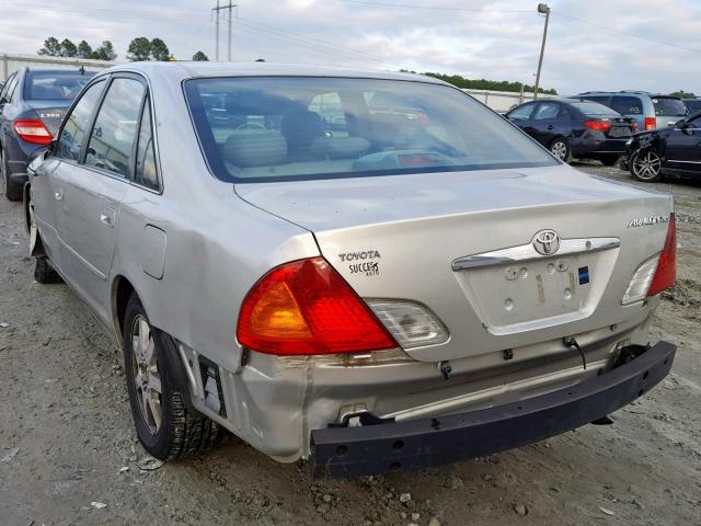 4T1BF28B9YU102227 - 2000 TOYOTA AVALON XL SILVER photo 3