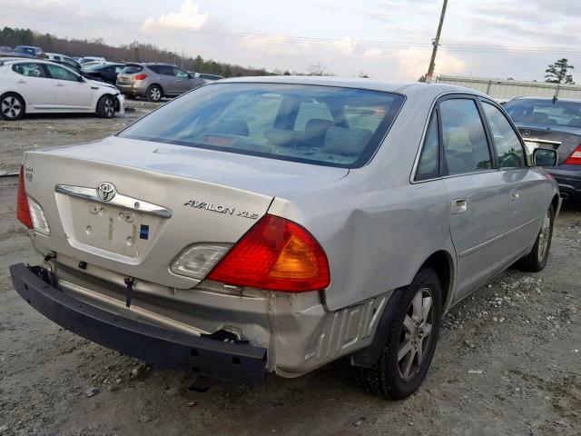 4T1BF28B9YU102227 - 2000 TOYOTA AVALON XL SILVER photo 4