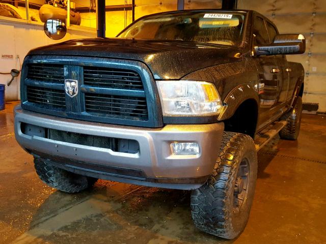 3D73Y3CL2BG544288 - 2011 DODGE RAM 3500 GREEN photo 2