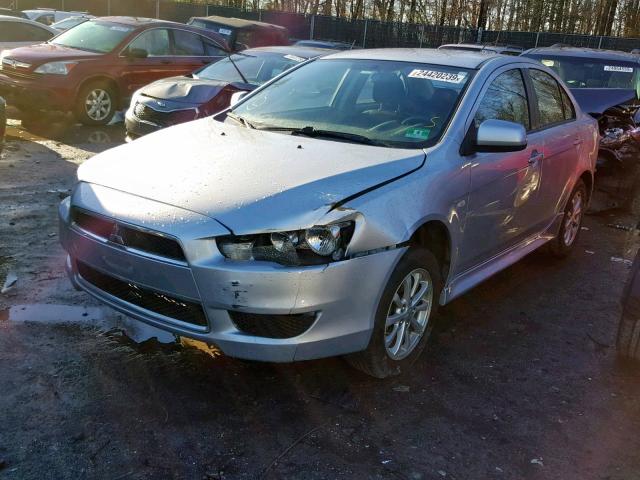 JA32V2FW8CU013298 - 2012 MITSUBISHI LANCER SE SILVER photo 2