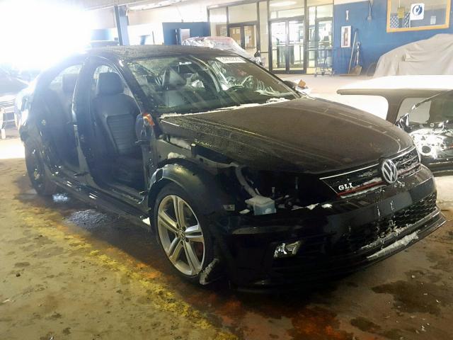 3VW4T7AJ1GM384626 - 2016 VOLKSWAGEN JETTA GLI BLACK photo 1