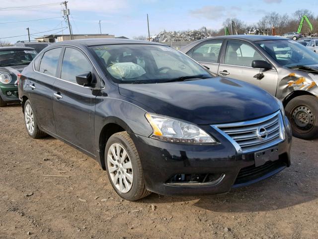 3N1AB7AP0DL562611 - 2013 NISSAN SENTRA S BLACK photo 1