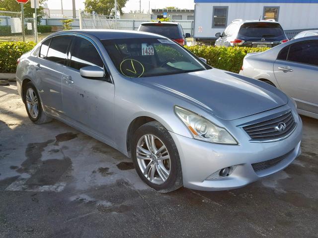 JN1CV6AP5AM404258 - 2010 INFINITI G37 BASE SILVER photo 1