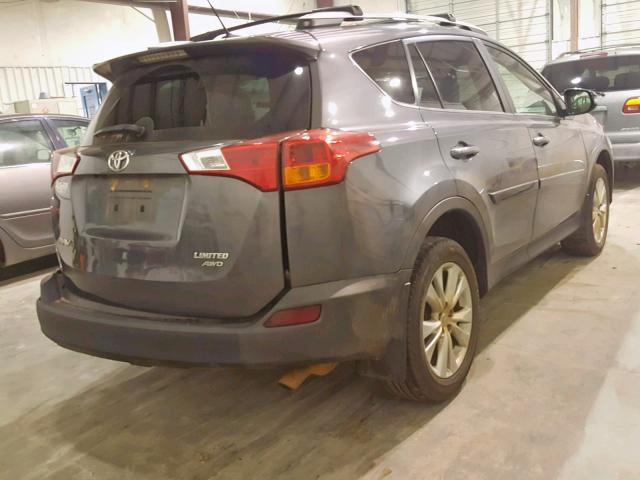 2T3DFREV1DW021496 - 2013 TOYOTA RAV4 LIMIT GREEN photo 4