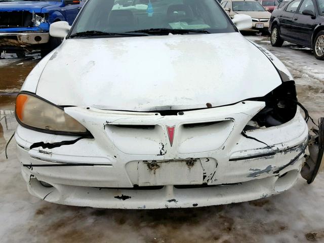 1G2NV52E41C164045 - 2001 PONTIAC GRAND AM G WHITE photo 7