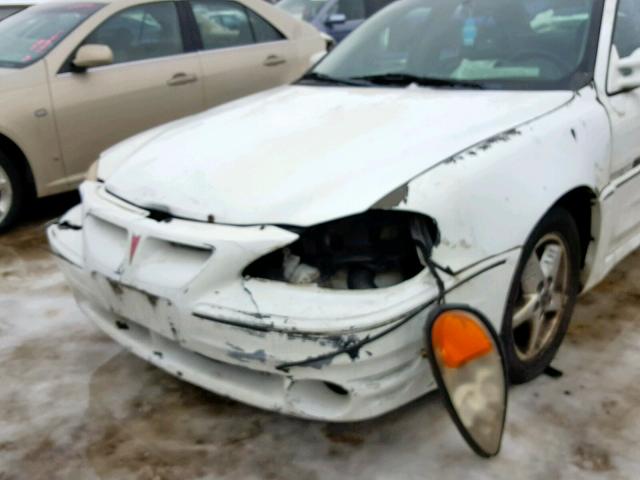 1G2NV52E41C164045 - 2001 PONTIAC GRAND AM G WHITE photo 9