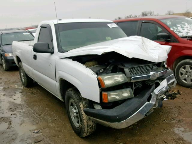 1GCEC14T83Z321050 - 2003 CHEVROLET SILVERADO WHITE photo 1