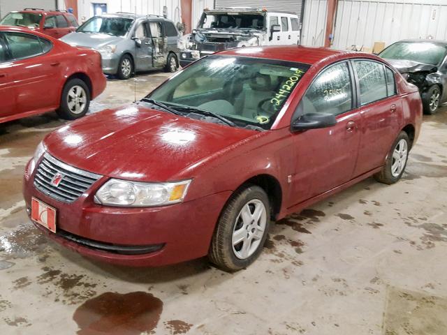 1G8AJ55F47Z183639 - 2007 SATURN ION LEVEL MAROON photo 2