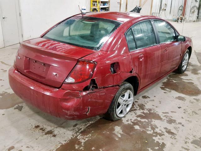 1G8AJ55F47Z183639 - 2007 SATURN ION LEVEL MAROON photo 4