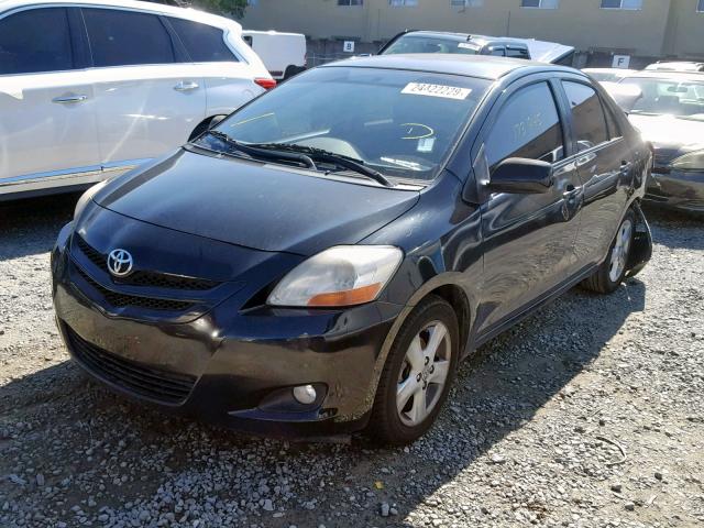 JTDBT923881283040 - 2008 TOYOTA YARIS BLACK photo 2