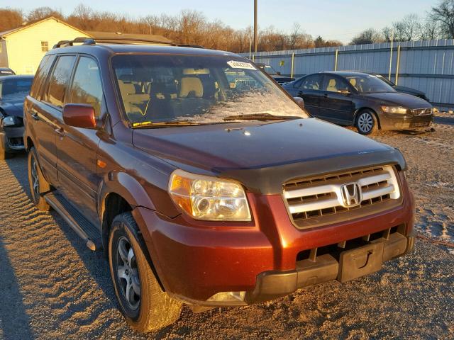 5FNYF18308B000079 - 2008 HONDA PILOT SE BURGUNDY photo 1