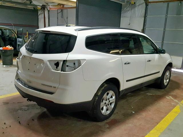 1GNKVFED0EJ178962 - 2014 CHEVROLET TRAVERSE L WHITE photo 4