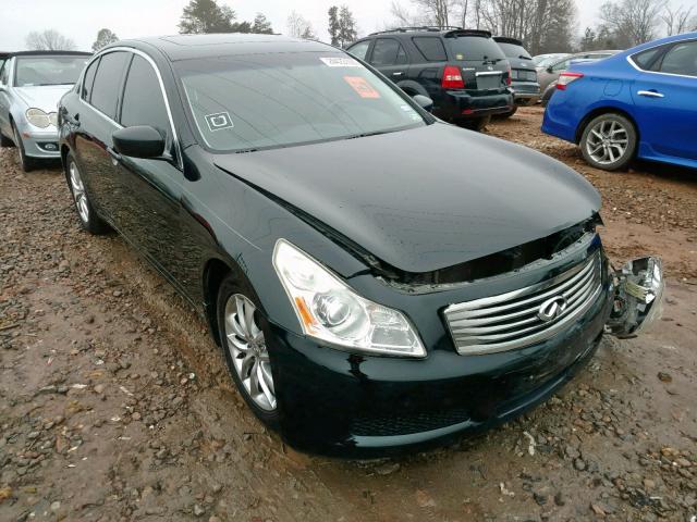 JNKCV61E49M307476 - 2009 INFINITI G37 BASE BLACK photo 1