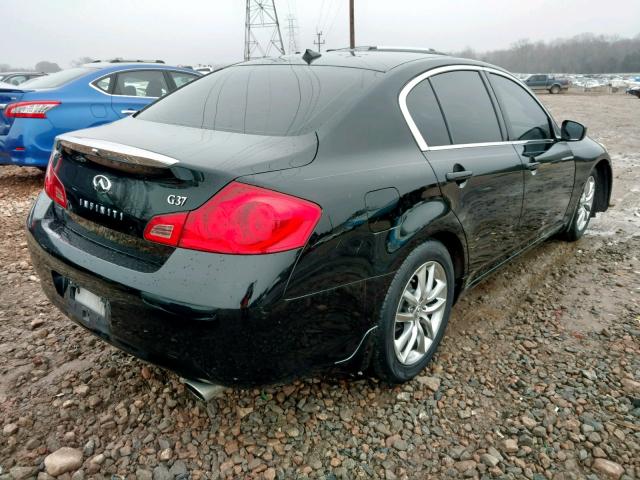 JNKCV61E49M307476 - 2009 INFINITI G37 BASE BLACK photo 4