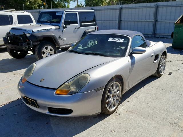 WP0CA2987VS623187 - 1997 PORSCHE BOXSTER SILVER photo 2