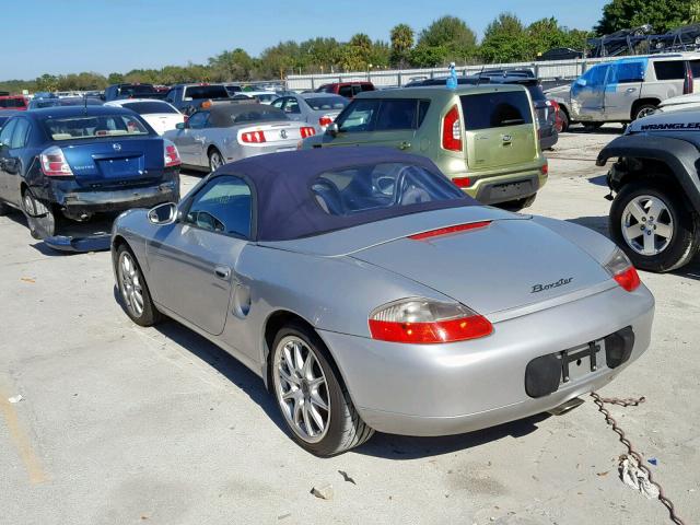 WP0CA2987VS623187 - 1997 PORSCHE BOXSTER SILVER photo 3