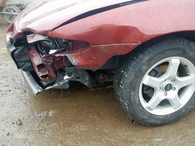 1G2WP52K21F120435 - 2001 PONTIAC GRAND PRIX Qırmızı foto 10