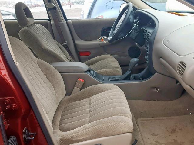 1G2WP52K21F120435 - 2001 PONTIAC GRAND PRIX Qırmızı foto 5