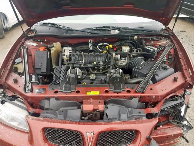 1G2WP52K21F120435 - 2001 PONTIAC GRAND PRIX Qırmızı foto 7