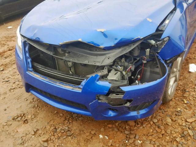 3N1AB7AP0DL707310 - 2013 NISSAN SENTRA S BLUE photo 9