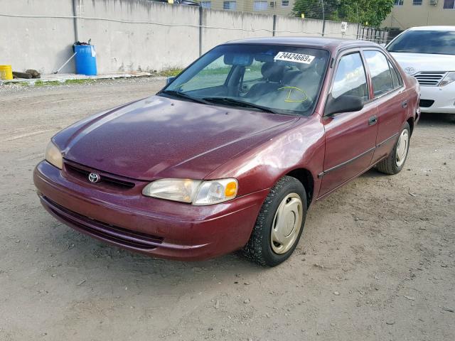 1NXBR12E6WZ081161 - 1998 TOYOTA COROLLA VE RED photo 2